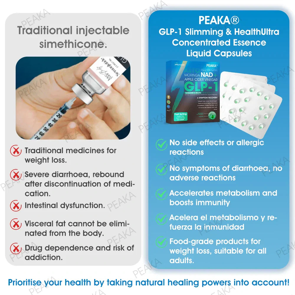 Trusted Irish Store🇮🇪PEAKA® GLP-1 Oral Pearls – Ultra-concentrated with NAD+, Moringa & ACV. Works fast, keeps working, and supports weight, diabetes and heart health.