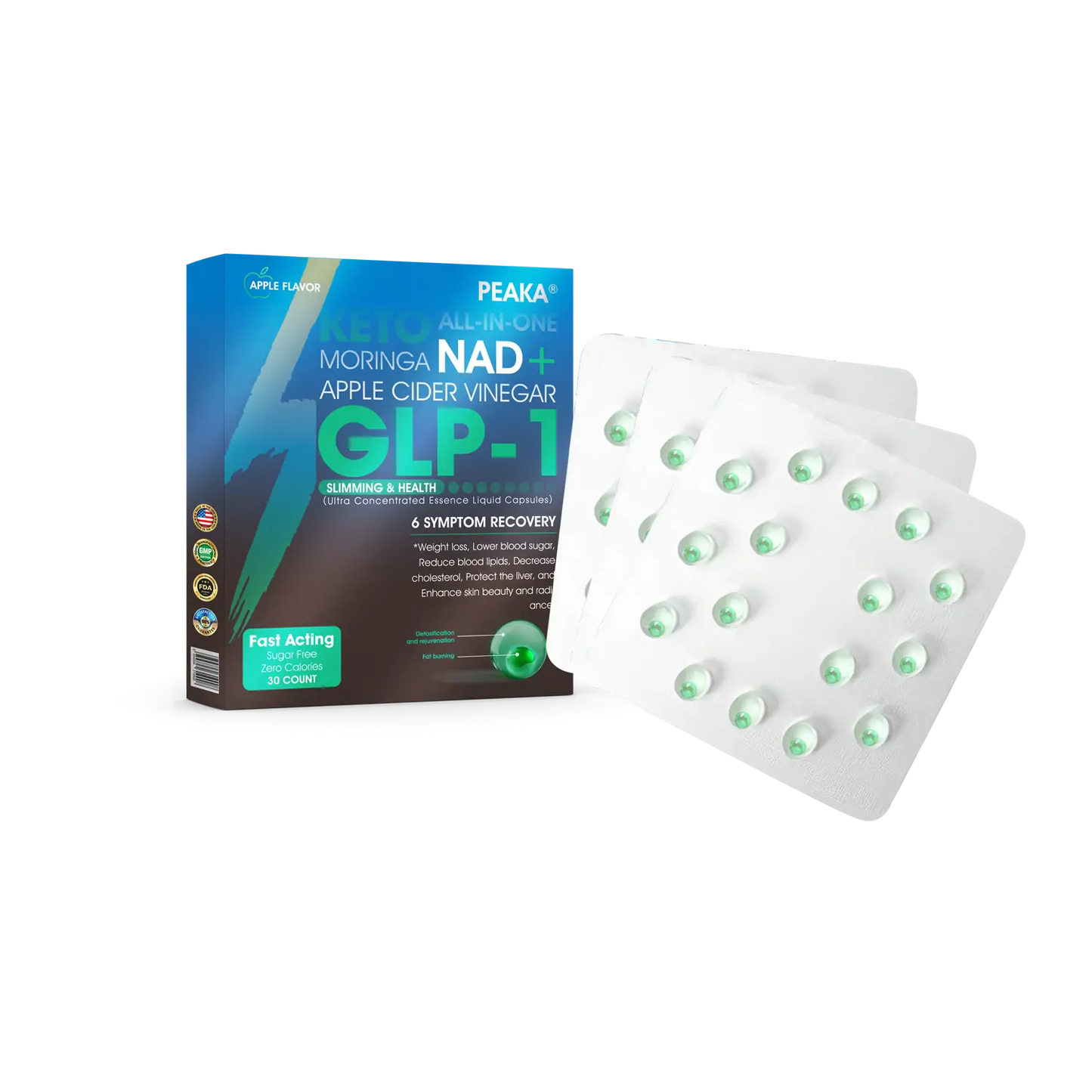 Trusted Irish Store🇮🇪PEAKA® GLP-1 Oral Pearls – Ultra-concentrated with NAD+, Moringa & ACV. Works fast, keeps working, and supports weight, diabetes and heart health.