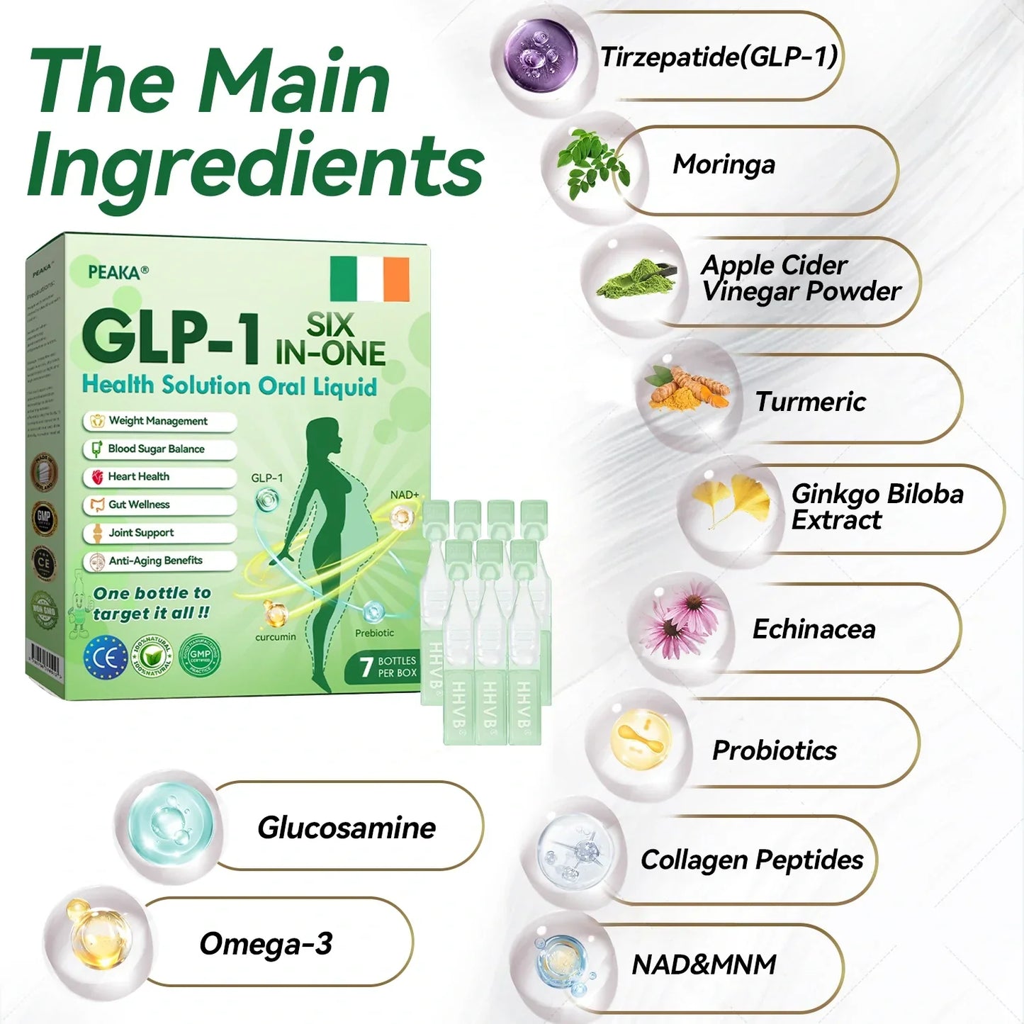 Official Store ๐ฎ๐ช| PEAKAยฎ ๐ฟ๐ฟ GLP-1 Six-in-One Health Solution Oral Liquid (Just one dose a day โ visible results in just 7 days) โ
For: Obesity, Cardiovascular Health, Diabetes, Sleep Apnea, Joint Issues, and more.