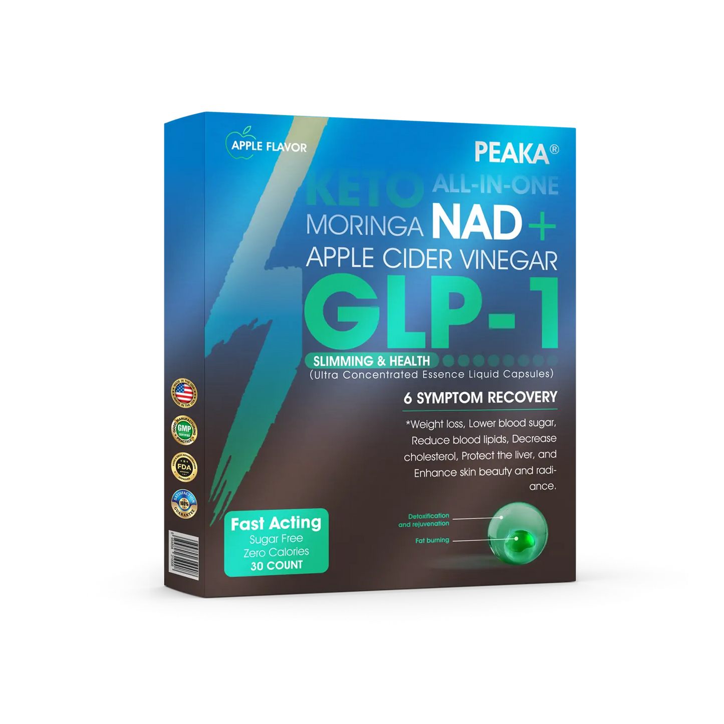 Trusted Irish Store🇮🇪PEAKA® GLP-1 Oral Pearls – Ultra-concentrated with NAD+, Moringa & ACV. Works fast, keeps working, and supports weight, diabetes and heart health.