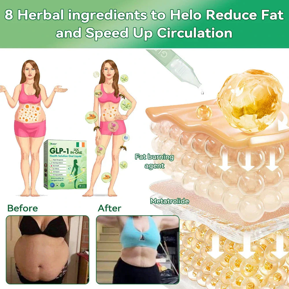 Official Store 🇮🇪| PEAKA® 🌿🌿 GLP-1 Six-in-One Health Solution Oral Liquid (Just one dose a day — visible results in just 7 days) ✅ For: Obesity, Cardiovascular Health, Diabetes, Sleep Apnea, Joint Issues, and more.