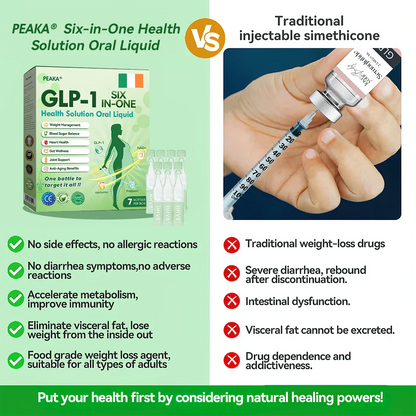 Official Store 🇮🇪| PEAKA® 🌿🌿 GLP-1 Six-in-One Health Solution Oral Liquid (Just one dose a day — visible results in just 7 days) ✅ For: Obesity, Cardiovascular Health, Diabetes, Sleep Apnea, Joint Issues, and more.
