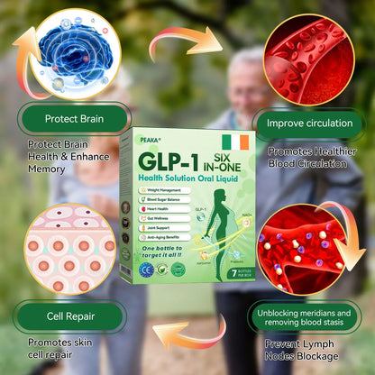 Official Store 🇮🇪| PEAKA® 🌿🌿 GLP-1 Six-in-One Health Solution Oral Liquid (Just one dose a day — visible results in just 7 days) ✅ For: Obesity, Cardiovascular Health, Diabetes, Sleep Apnea, Joint Issues, and more.
